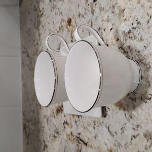 Lenox Federal Platinum teacups set of 2